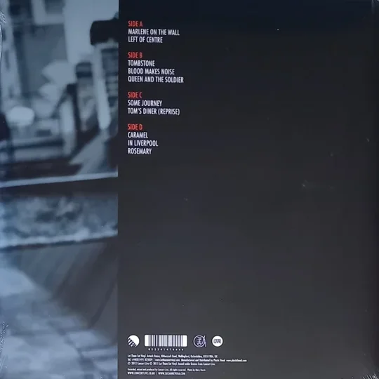 Suzanne Vega - Solitude Standing Live at The Barbican back cover