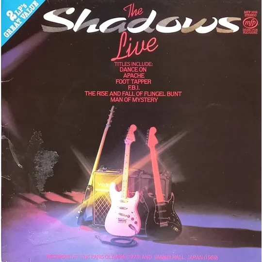 The Shadows - Live Double Album cover