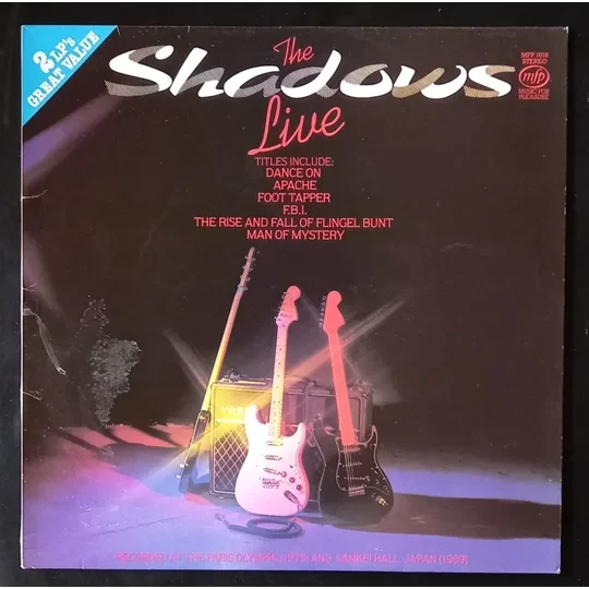 The Shadows - Live Double Album front cover