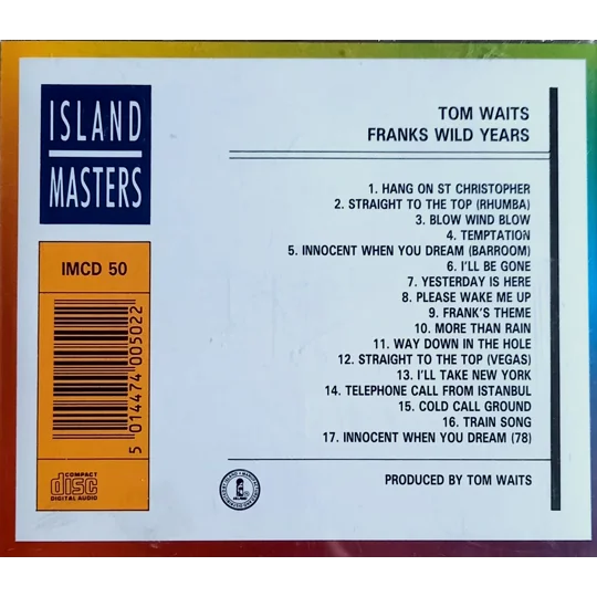 Tom Waits - Franks Wild Years CD
