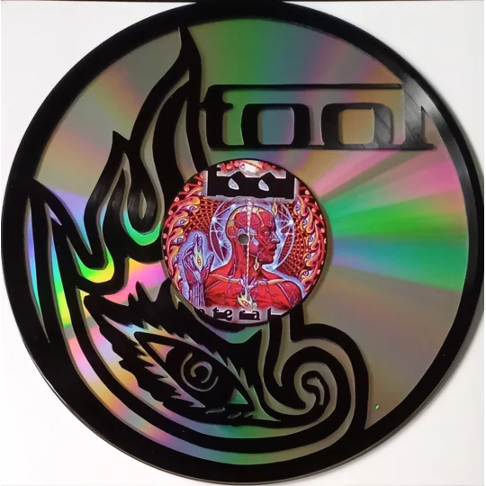 Tool Logo Art on Vinyl Record original photo Plus DVD background