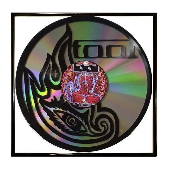 Tool Logo Art on Vinyl Record original photo Plus DVD background