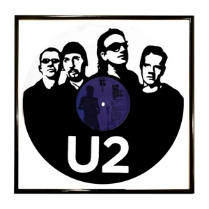 U2 Vinyl Artwork Portrait Wall Decoration