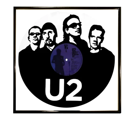 U2 Vinyl Artwork Portrait Wall Decoration