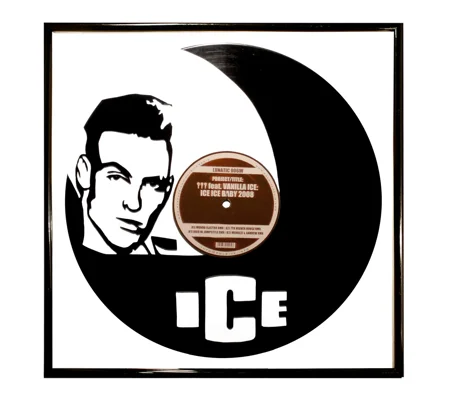 Vanilla Ice Portrait on Vinyl Wall Artwork