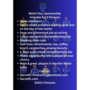 Match Day Sponsorship @ Home Games