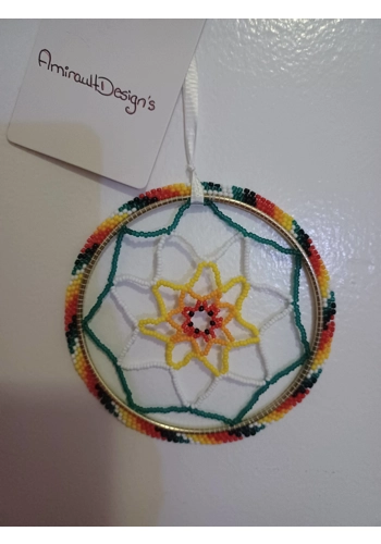 Beaded dream catcher 3 inch