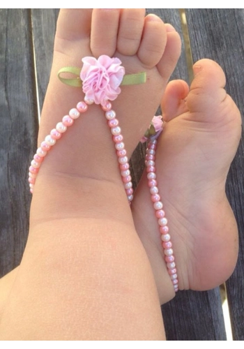 Beaded soulless sandles