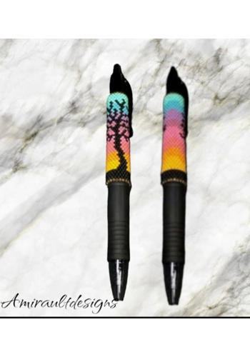 Beaded pen wrap
