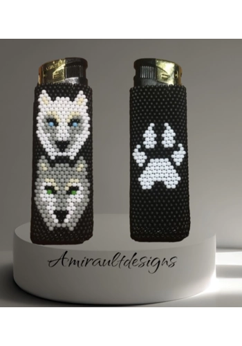 Beaded lighters case