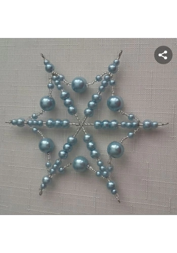 Beaded snowflake