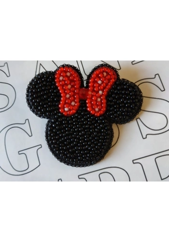Beaded brooch