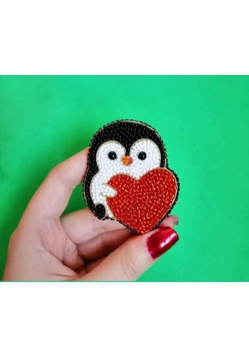 Beaded brooch