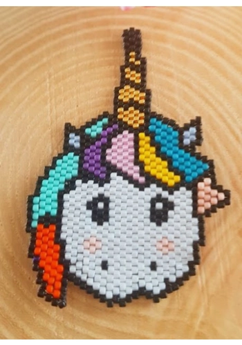 Beaded brooch