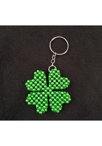 2D Beaded keychain charm