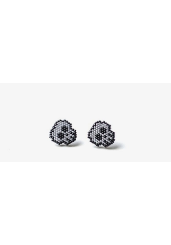 Flat beaded earrings Sk..