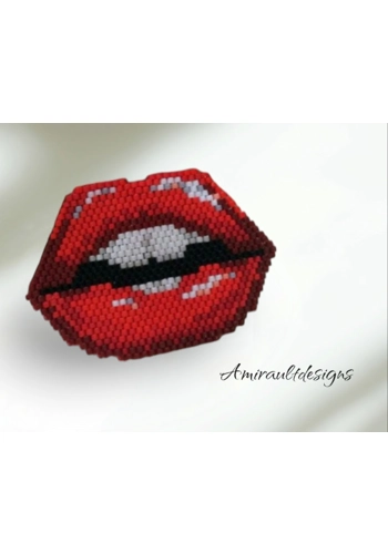 Beaded brooch