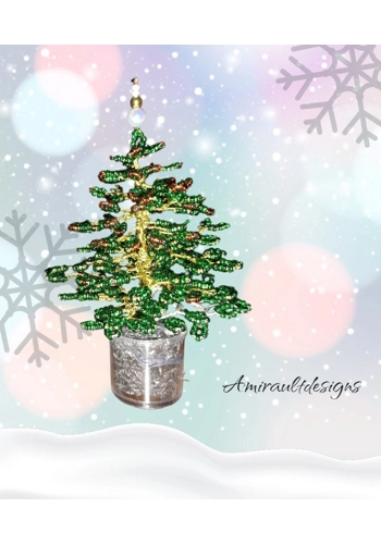3D beaded christmas tree