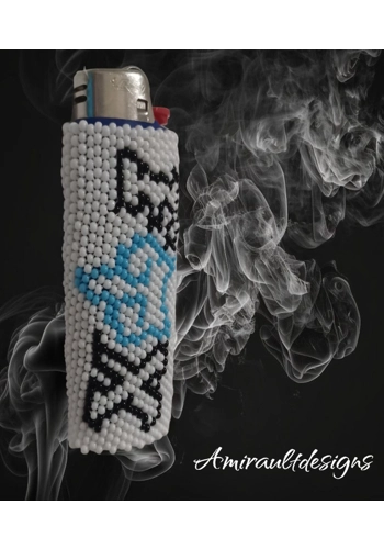 Beaded lighter case