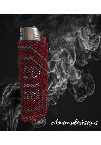Beaded lighter case