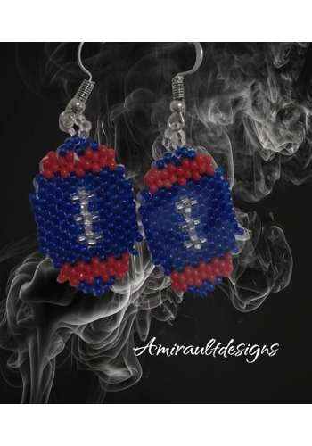 Flat beaded earrings fo..
