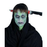 Bloody Knife Though Head