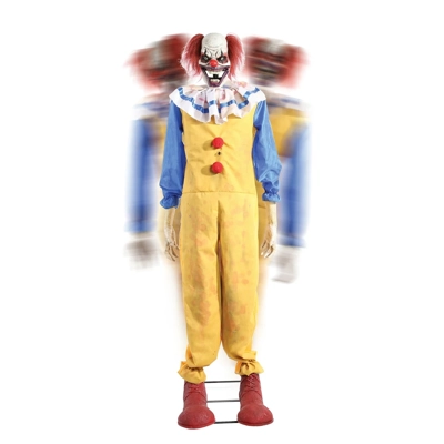 Twitching Clown Animated Halloween Prop - Spirit Halloween, Sound and movement - Animatronic