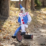 32in Tricycle Clown Doll Animated - Animatronic Prop- Saw style 32in Tricycle Clown Doll Animated - Animatronic Prop- Saw style