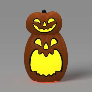 60cm Eek & Hyde BRIGHT Pumpkin Stack Blow Mould (Target USA)