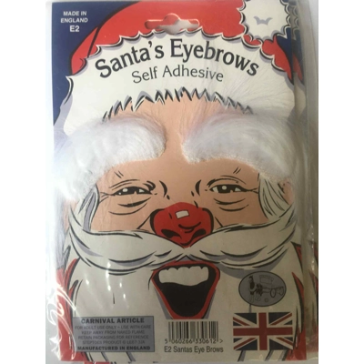 Fake Eyebrows - Santa Eyebrows- Steptoe Brand - British made Fake Eyebrows - Santa Eyebrows- Steptoe Brand - British made
