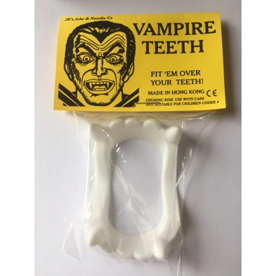 1x Traditional Plastic Vampire Dracula Teeth 1x Traditional Plastic Vampire Dracula Teeth
