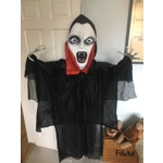 6ft GIANT head Vampire Dracula Hanging decoration with LED eyes- Fairground ride style 6ft GIANT head Vampire Dracula Hanging decoration with LED eyes- Fairground ride style