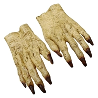 DELUXE WEREWOLF ZOMBIE GHOOLISH HANDS GLOVES