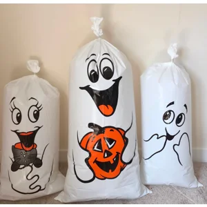 Pack of 3 Ghost Leaf Bags (Yard bags)