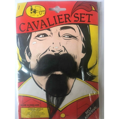 Fake Moustaches - Cavalier - Steptoe Brand - British made Fake Moustaches - Cavalier - Steptoe Brand - British made