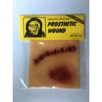 Realistic Stick on Wound Prosthetic- TYPE C STITCHES -Frightful Features Injury- (NOT LATEX)