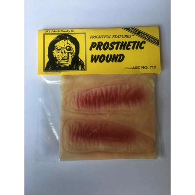 Realistic Stick on Wound Prosthetic- TYPE A -Frightful Features Injury- (NOT LATEX) Realistic Stick on Wound Prosthetic- TYPE A -Frightful Features Injury- (NOT LATEX)