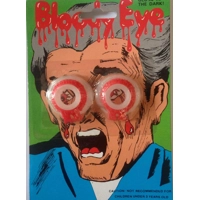 ORIGINAL 80's Bloody Eyes Glow IN DARK Joke Novelty Prank Halloween Vintage Gag Eyeballs