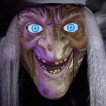 Home Depot 12ft Giant Hovering Animated Hovering Halloween Witch with Broomstick