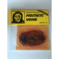 Realistic Stick on Wound Prosthetic- TYPE F OPEN WOUND -Frightful Features Injury- (NOT LATEX)