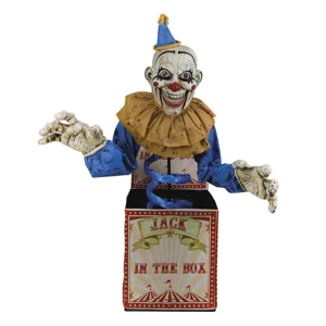 2.1m Giant Jack in The Box Halloween Party Animated Animatronic Prop