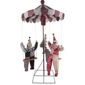 6FT Clown Go Round Animated Prop