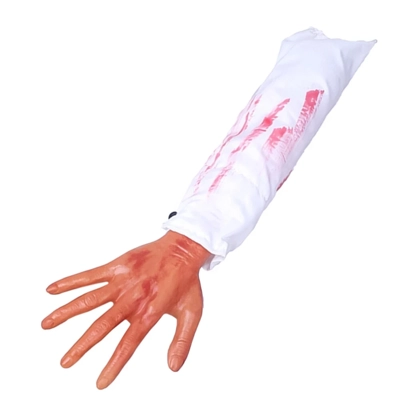 Ghastly Severed Arm Decor Prop Fake Arm with Sleeve