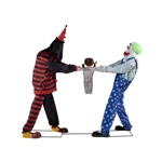 Tug of War Clowns - Spirit Halloween Animatronic Prop Tug of War Clowns - Spirit Halloween Animatronic Prop