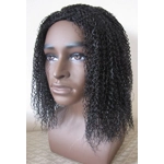3/4 cap crimpy synthetic wig.