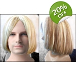 Emo Human Hair Frosted Blonde