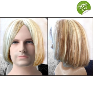 Emo Human Hair Frosted Blonde
