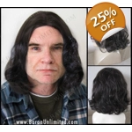 Eten Synthetic Darkest Brown Man's Wig