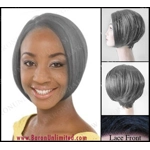Olive Lace Front Hairline Grey Synthetic Wig - SALE