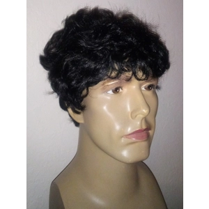 Perry synthetic mans wig Black Hair